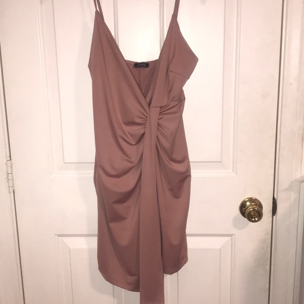 Muave pink party dress